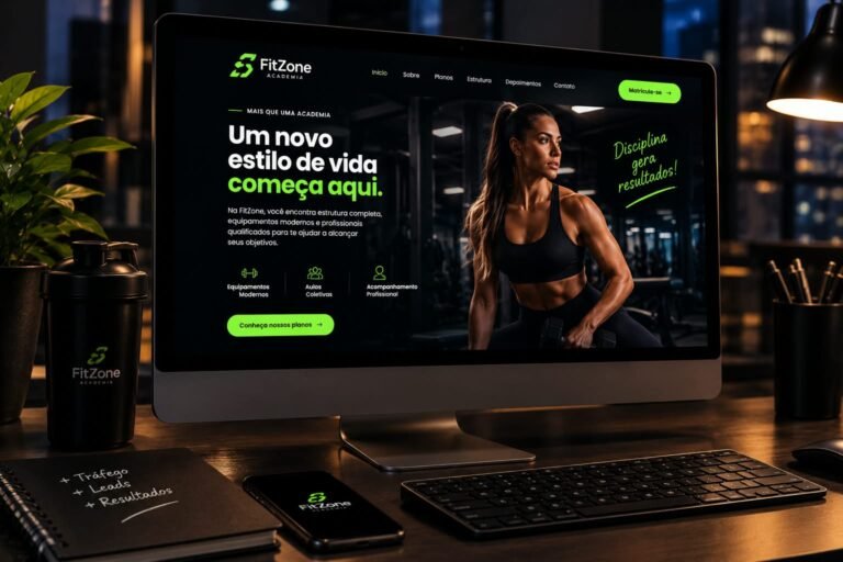 Projeto conceito FitZone – site para academia